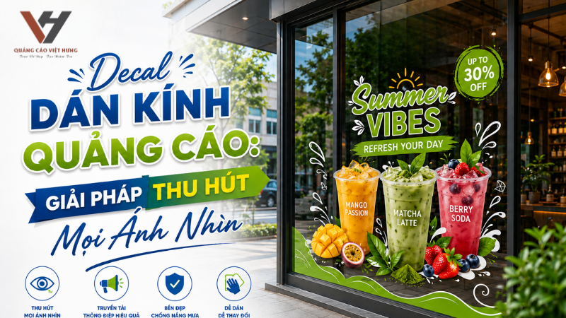Decal Dán Kính Quảng Cáo: Giải PhápThu Hút Mọi Ánh Nhìn